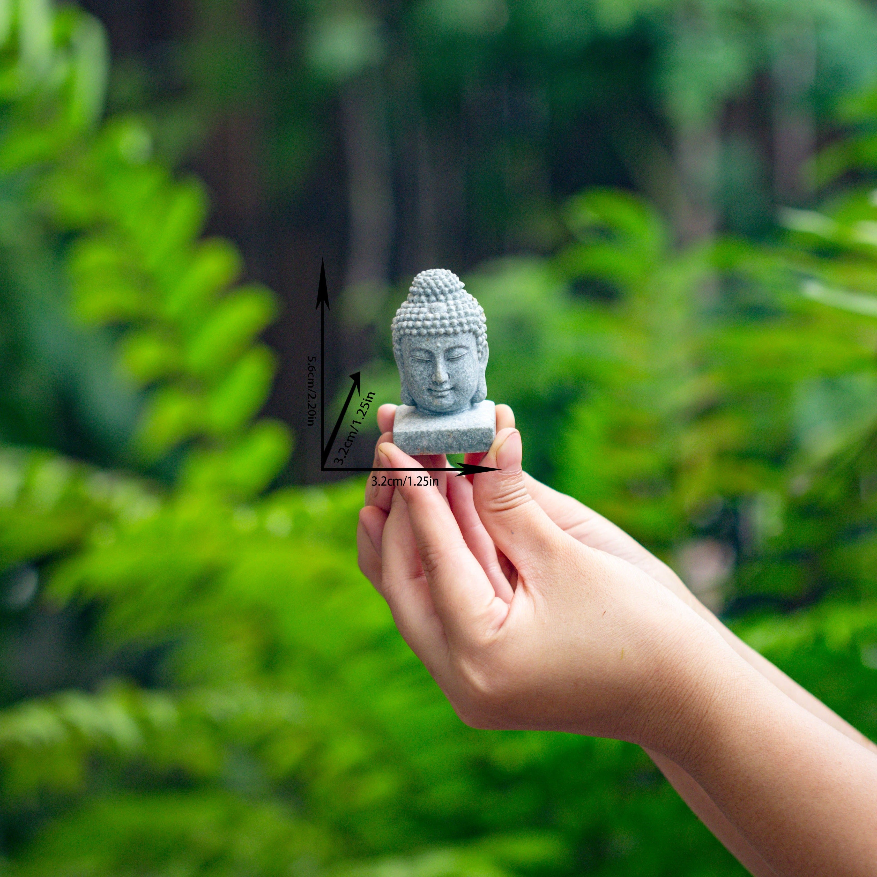 Buddha Bodhisattva Miniature figurines（head） for Terrarium, Bonsai, Miniature, Aquarium, Micro landscape, - NCYPgarden