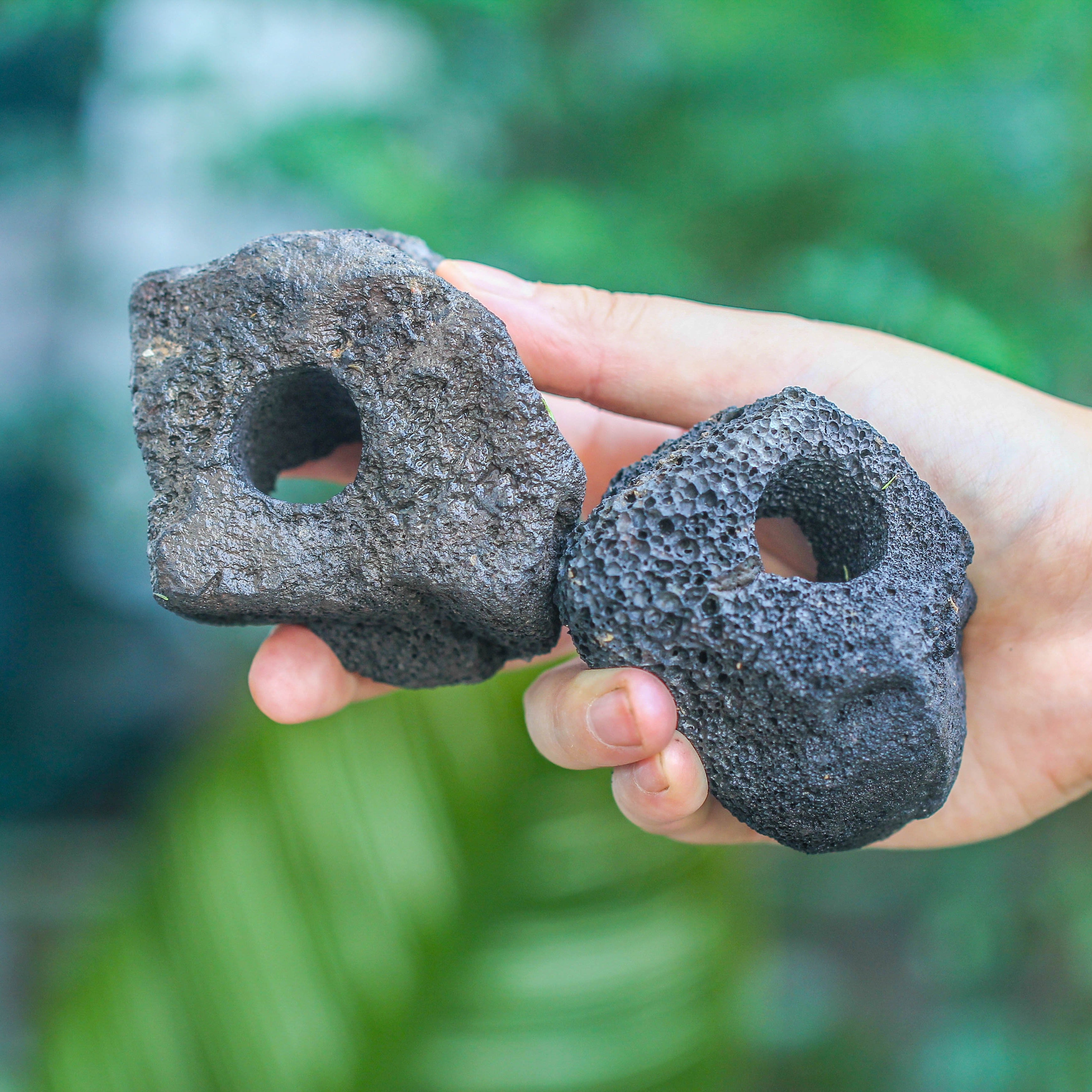 5-8cm Black Horticultural Lava Rock Volcanic Rock for Terrarium, Bonsai Landscape, 500g - NCYPgarden